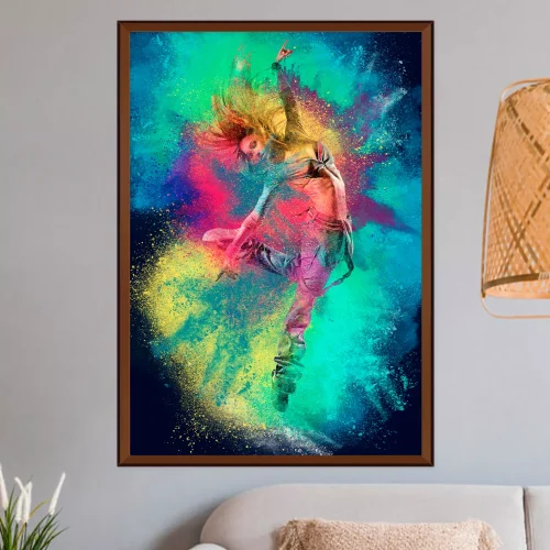 Quadro Pintura Ritmo Cromático 02