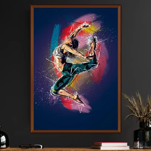 Quadro Pintura Coreografia de Cores 02