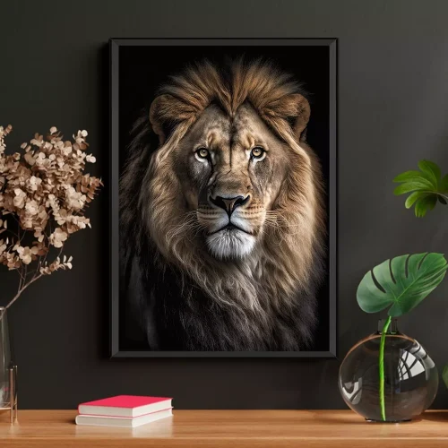Quadro Leão de Judá Retrato da Realeza 03