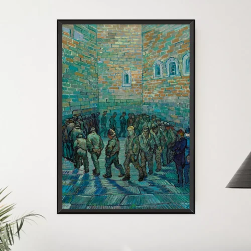 Quadro Van Gogh Prisioneiros em Exercício 01