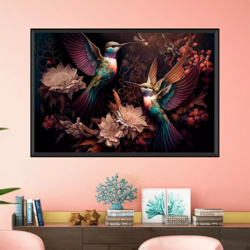 Quadro Beija-Flor Asas do Jardim 03