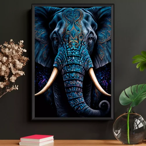 Quadro Elefante Protetor da Tribo 01