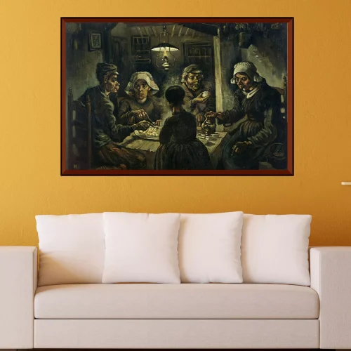 Quadro Van Gogh Os Comedores de Batata (1885) 02