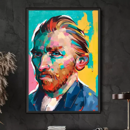 Quadro Inspiração Reflexos Cromáticos de Van Gogh 03