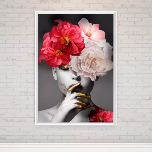 Quadro Mulher Encanto das Rosas 01