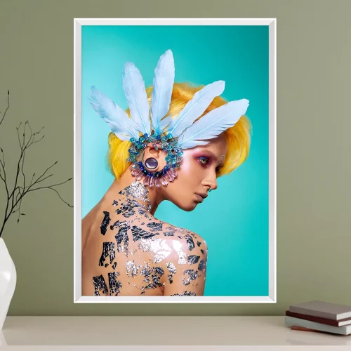 Quadro Mulher Inspiração Tropical 03