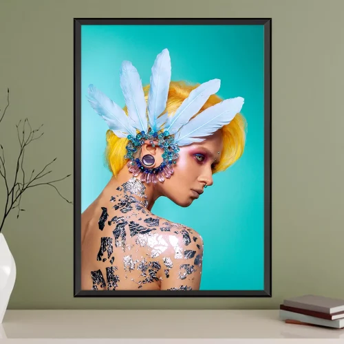 Quadro Mulher Inspiração Tropical 02