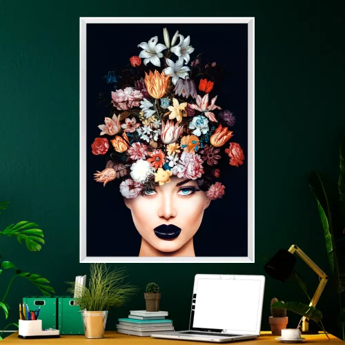 Quadro Mulher Jardim Mental 03