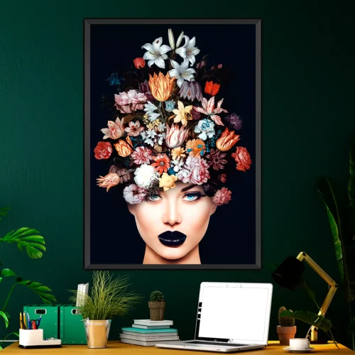 Quadro Mulher Jardim Mental 02
