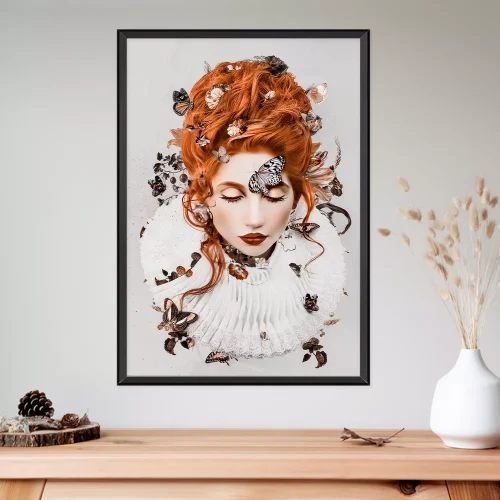Quadro Mulher Metamorfose Vermelha 03