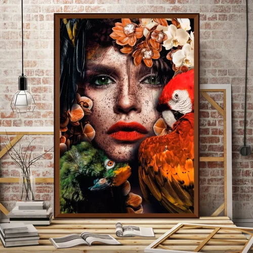 Quadro Mulher Retrato da Força Feminina 03