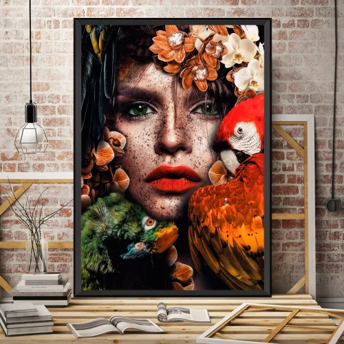 Quadro Mulher Retrato da Força Feminina 01