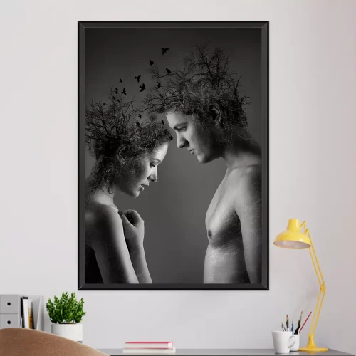 Quadro Mulher Sussurro de Pétalas 02