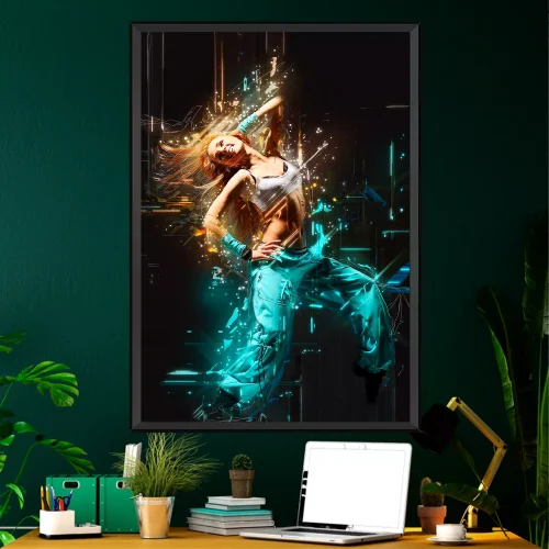 Quadro Mulher Vibrações Cibernética 02