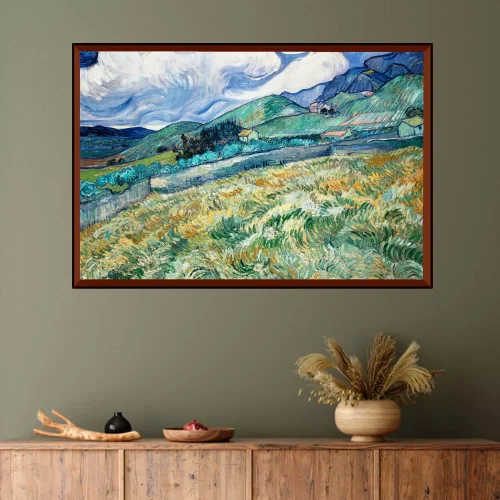 Quadro Van Gogh Paisagem Montanhosa Saint-Rémy (1889) 02