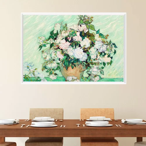 Quadro Van Gogh Rosas (1890) 01