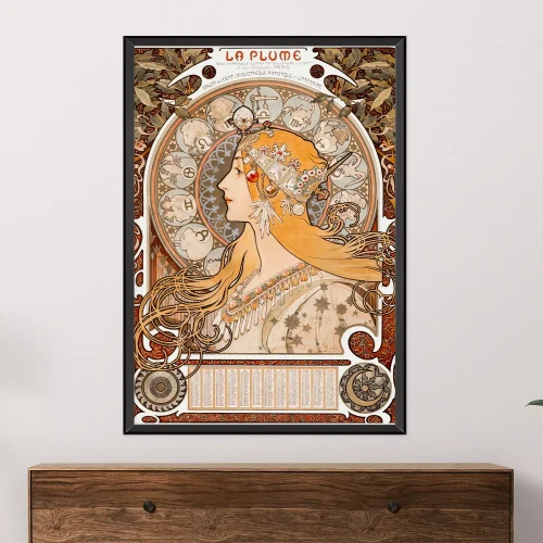 Quadro Zodíaco de Alphonse Mucha 02